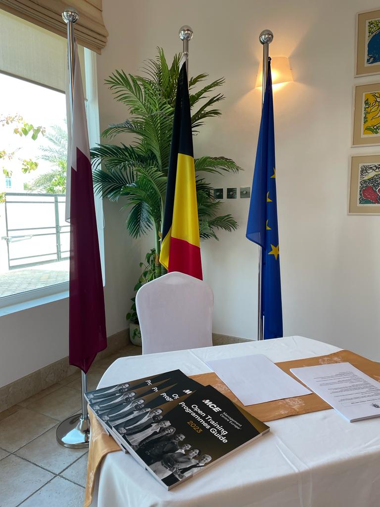 MCE_EMEA's tweet photo. Inspiring women in business! Embassy of Belgium in Doha &amp; MCE held a conference on "The Role of Women as Business Leaders." Showcasing invaluable contributions. Thanks to H.E. William Asselborn fo his inspiring opening adress,Ms.Susan Armstrong for the enlightening presentation. https://t.co/1cDiu2fKyq