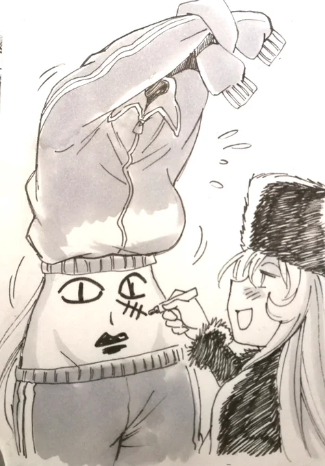 ネーム詰まった。全然関係ない落書き(再掲)