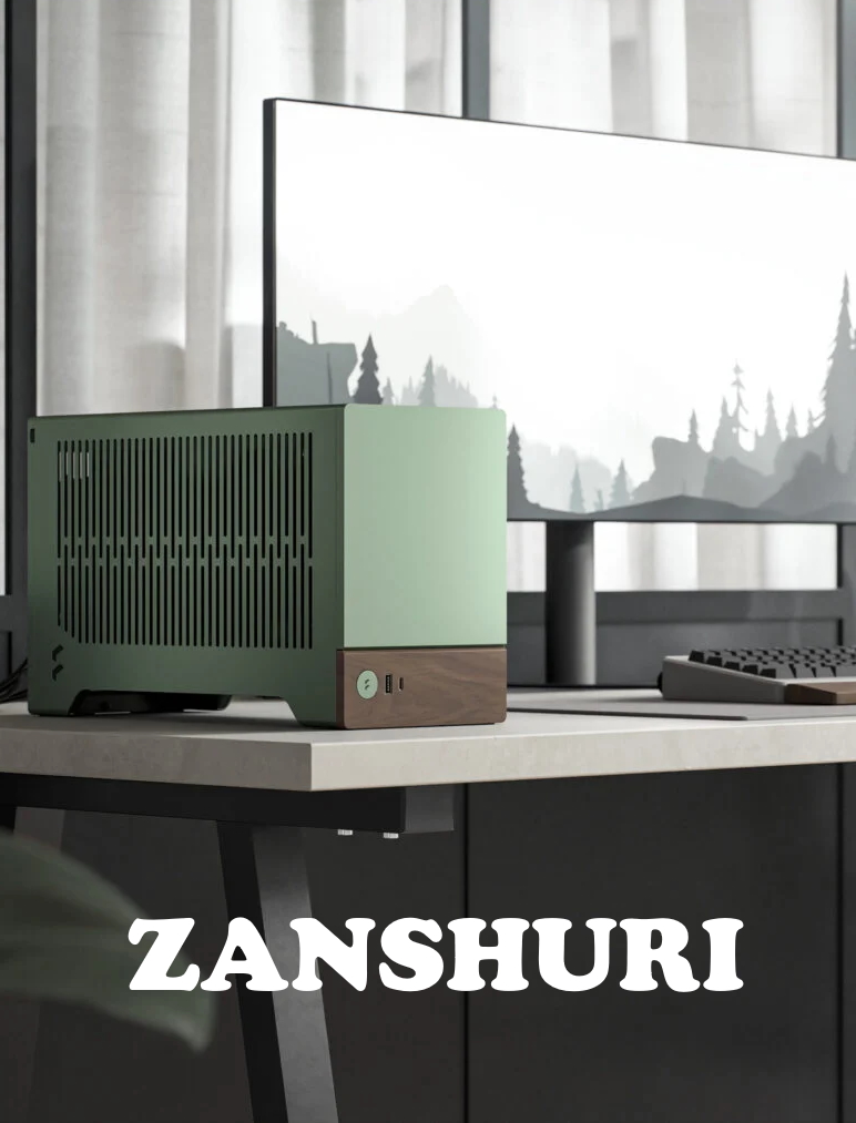 Introducing the Zanshuri Delta G! G for gaming, G for green and and G for graceful. Who says a computer cannot look good. The ultimate expression of our ideals in efficiency, performance and adaptability. Available in other shades also. Visit zanshuri.com for more