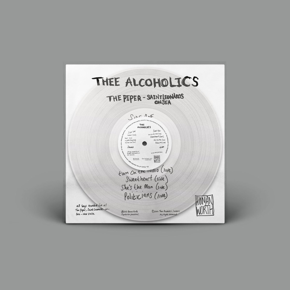 humanworthmusic's tweet photo. Pre-Orders are live!! Super limited pressing of @theealcoholics Live At The Piper, mastered by Jon Hamilton of #PartChimp with profits donated to charity ππ€π₯ Artwork nodding to @therapyofficialβs old live 7β Opal Mantra π Donβt miss this one!! https://t.co/6v3PnpnYGJ https://t.co/7HUXahRbM3