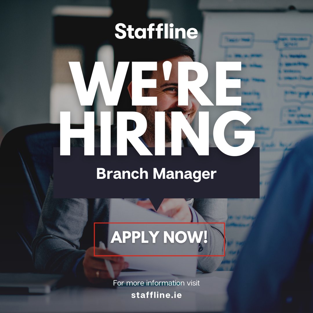 Do you want to join a multi-award-winning agency whose focus is finding the best in people? We have an exciting opportunity for a Branch Manager to join our award-winning team in Galway. 📲 If you are interested in the role, please apply via the link: lnkd.in/eJfs9t2