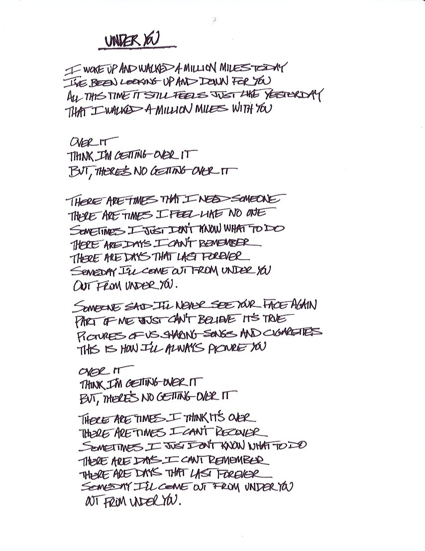 Lyrics for Enough Space by Foo Fighters - Songfacts