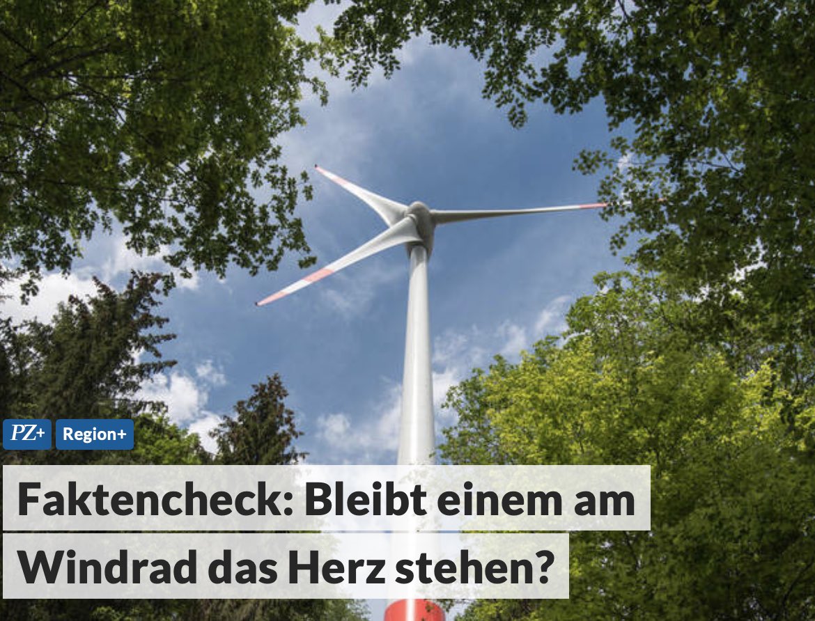 Aktueller Aufmacher (!) in der größten Tageszeitung der Region. „Faktencheck“ zum Thema #Windkraft. 

Wir sind einfach alle verloren.

#Energiewende