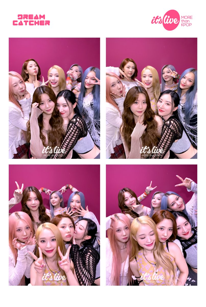 드림캐쳐가 추천하는 네컷 포즈!✨
지금 바로 its Live 틱톡에서 드림캐쳐의 잇라네컷 촬영 영상을 확인하세요💗
▶vo.la/As8dG◀
#itsLive #Dreamcatcher #KPOP #잇츠라이브 #잇라네컷 #인생네컷 #PhotoBooth #itsLive4Cut