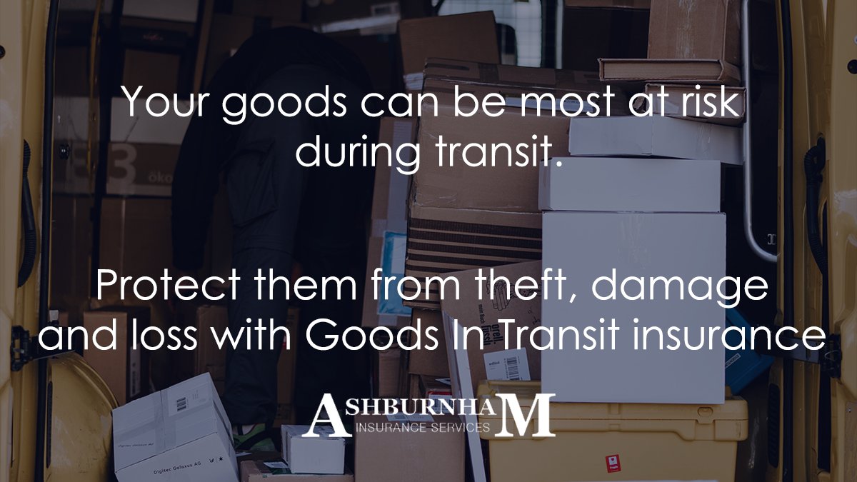 ashburnham's tweet image. Your goods can be most at risk while in transit, whether that's through theft, damage or loss. Goods In Transit insurance protects you financially #goodsintransit
ashburnham-insurance.co.uk/business-insur…