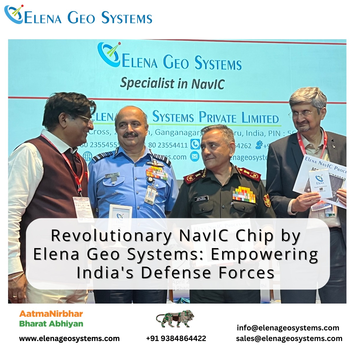 ElenaGeoSys's tweet image. Our indigenous technology ensures accurate positioning, navigation, and timing in satellite-based devices, empowering India&apos;s defense forces. Proud to contribute to Make in India and strengthen national security! #ElenaGeoSystems #NavIC #IndigenousTech #MakeInIndia