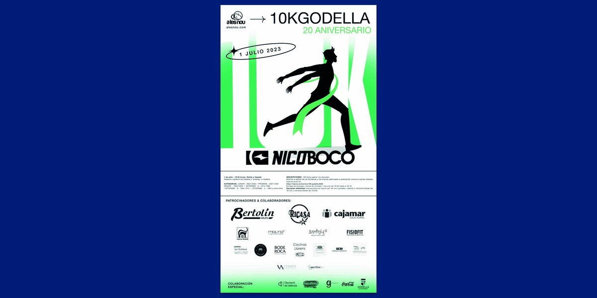 🏃📆 El próximo 1 de julio tenemos una cita con el deporte en la XX edición 10k Godella Nicoboco que recorrerá el término municipal de <a href="/Godella/">Ajuntament Godella</a>. #GrupoBertolín participa de forma activa como patrocinador de este evento deportivo. ¿Te unes a nosotros? 👇🏼

toprun.es/eventos/10k-go…