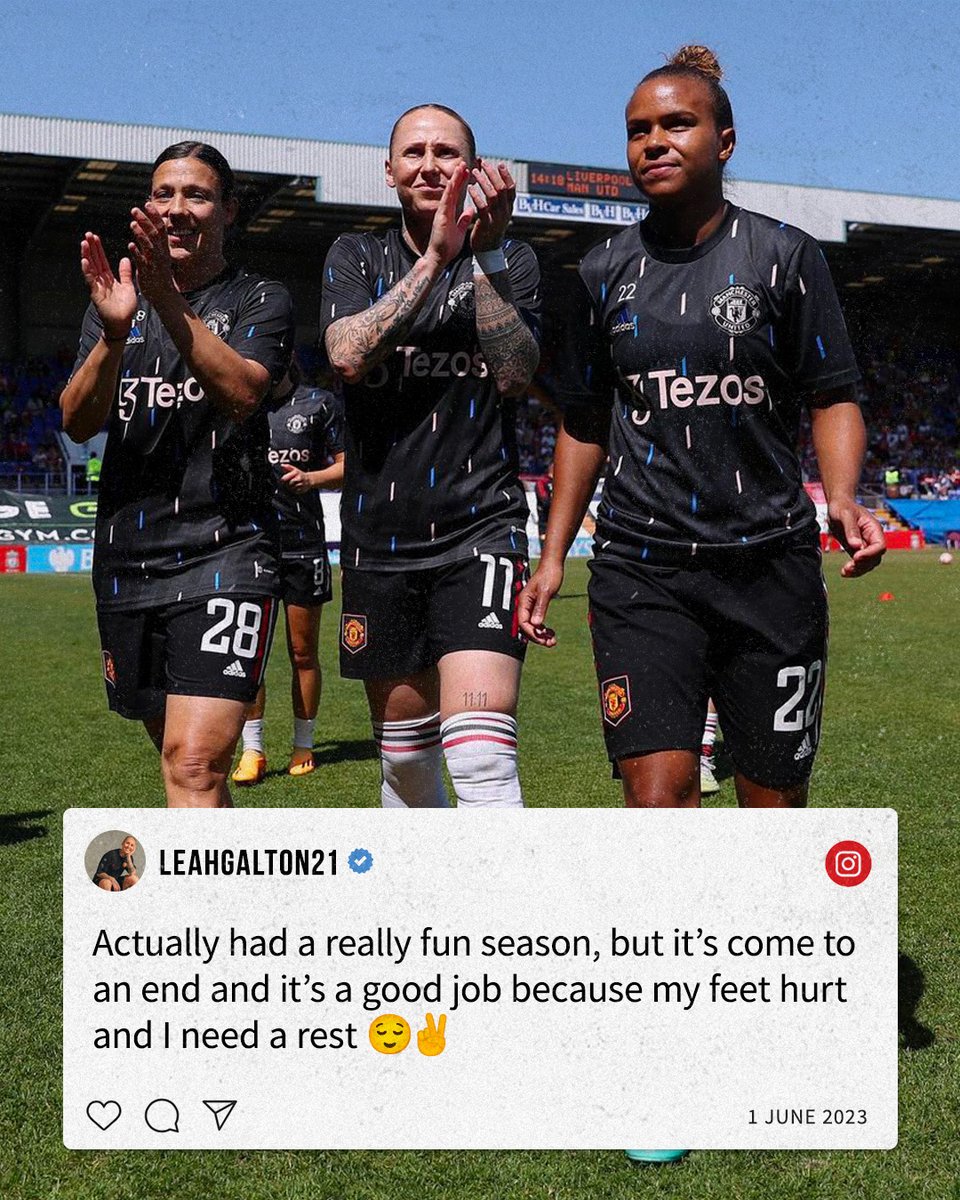 A well-deserved break for @Leah_Galton21 💆‍♀️

#MUWomen