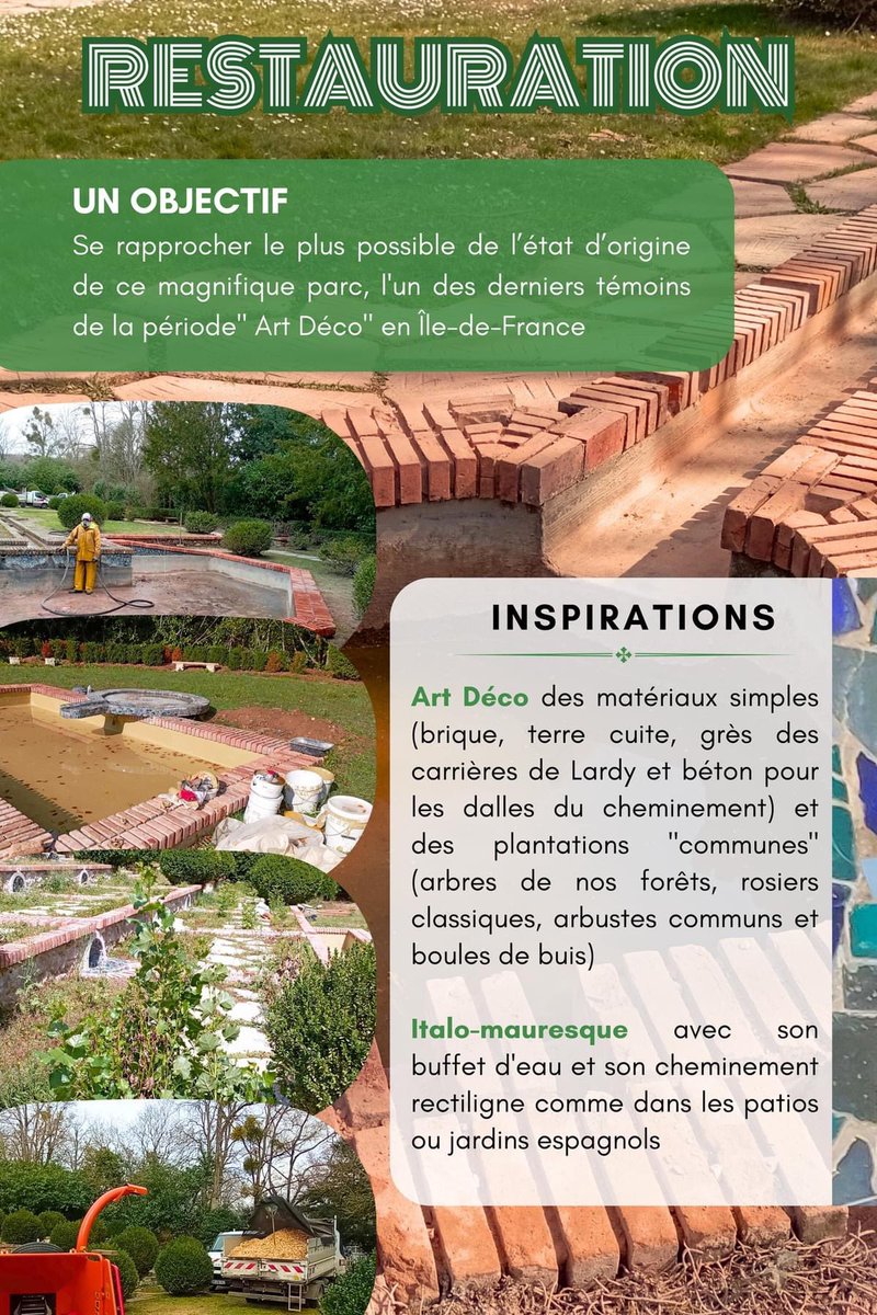🌸⛲️ Inauguration de la restauration du parc Boussard ce samedi à 15h.

☀️😎 Le soleil sera au rendez-vous, nous vous attendons nombreux ! 

Toutes les informations sur ce magnifique parc « Art déco », l’œuvre de l’architecte #Marrast.

👇👇 #Lardy #Essonne #RégionIDF