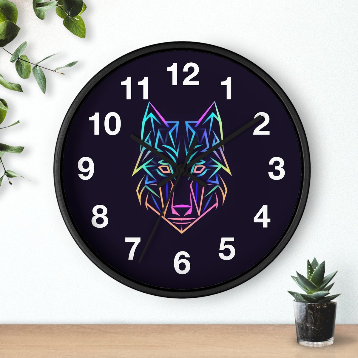 Excited to share the latest addition to my #etsy shop: Wildlife Neon Wolf Clock with Low Poly Design, Unique Home Decor, Modern Wall Art, Perfect for Wolf Lovers and Contemporary Interiors etsy.me/42kpcEv #lowpolydesign #animaltheme #modernwalldecor #geometrics