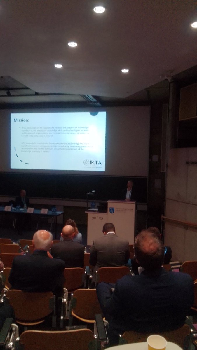 Our colleague Dr Gordon Elliott presenting the Irish Knowledge Transfer Association <a href="/IKTA_Ireland/">IKTA - Irish Knowledge Transfer Association</a> at <a href="/LESBandI/">LES Britain & Ireland</a> Annual Conference in <a href="/tcddublin/">Trinity College Dublin</a> this morning