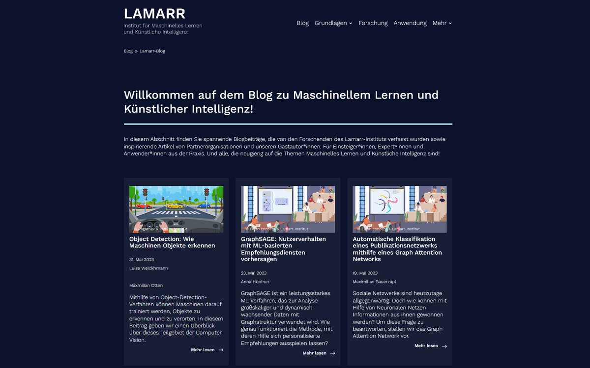 LamarrInstitute's tweet image. All new in May... eh June. Our #MLBlog has moved &amp;amp; a new look!🥳 So whether #beginner, #professional in a company or #scientist, you&apos;ll find everything you need. lamarr-institute.org/de/blog/

💡Don&apos;t want to miss new posts? Then sign up now for our newsletter: lamarr-institute.org/de/blog/benach…
