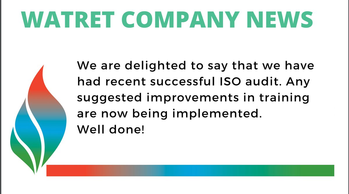 WatretCo's tweet photo. ISO Audit ✅

Great work from the team with any suggested improvements being implimented. 

Well done 👏

#industrystandard #iso #isocertification #approval #bestpractice #companypractice https://t.co/SbN2z8LK6Y