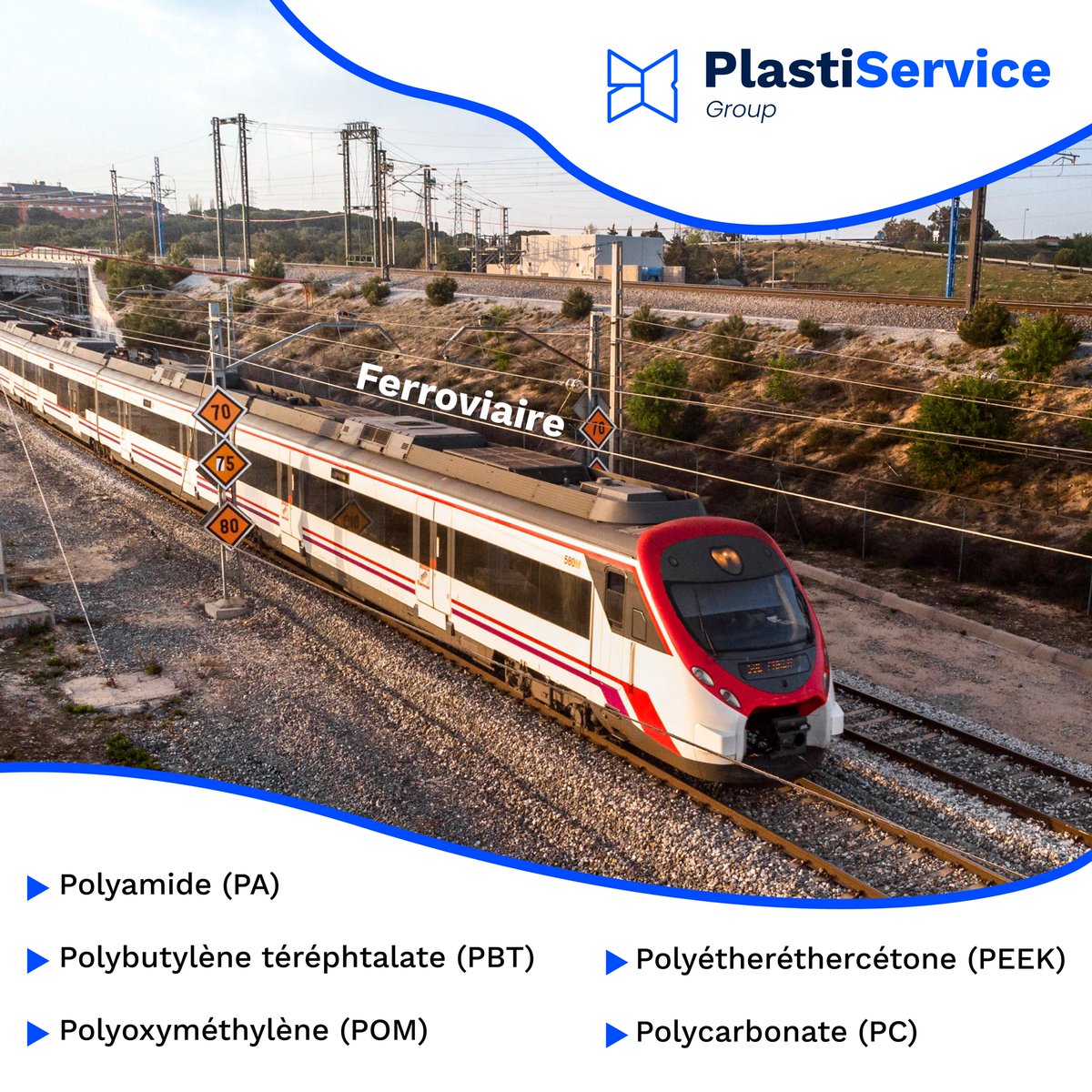 PlastiserviceG's tweet photo. 🚆 Chez PlastiService, nous croyons au développement de l'industrie ferroviaire.  C'est pourquoi nous proposons des solutions à son développement.

#engieneeringplastics #ferroviaire #train https://t.co/90T6tcilpH