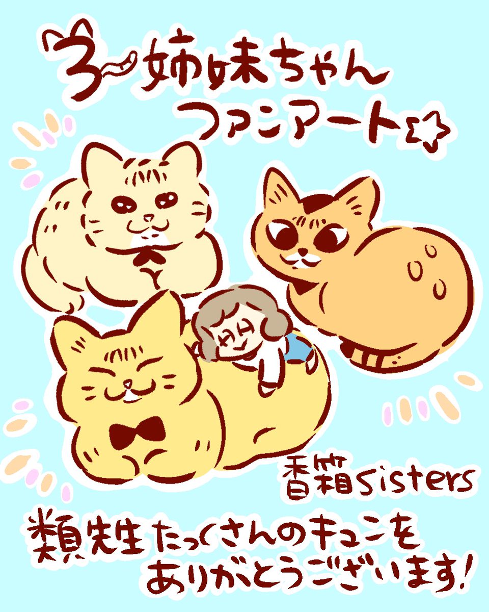 類先生(@ruuiruiruirui )の新刊、 「しまねこ3姉妹と暮らしています」 猫ちゃんのかわいさおもしろそして愛がたっぷりな 最高の一冊でした✨