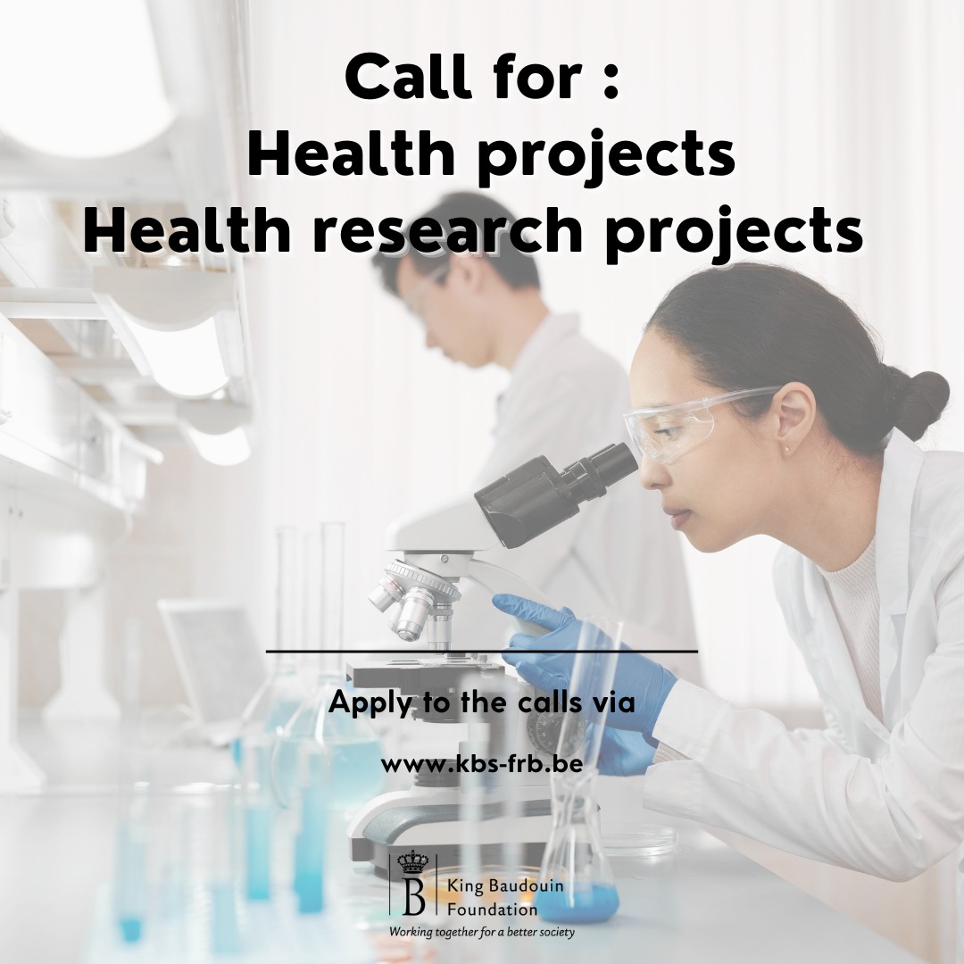 🔍We are looking for projects around health research to support 👇🏥 from research in cardiology, to research in the field of private insurances for the benefit of victims of accidents - discover all our open calls for projects on kbs-frb.be #philanthropy