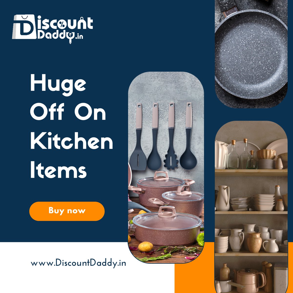 Head over to #DiscountDaddy and get ready for a smart shopping experience. There’s nothing better than saving time & money when you shop #kitchenitems
#discountdaddy #ecommercewebsite #onlineshopping #bestoffers #discounts #dealsforyou #bestprice