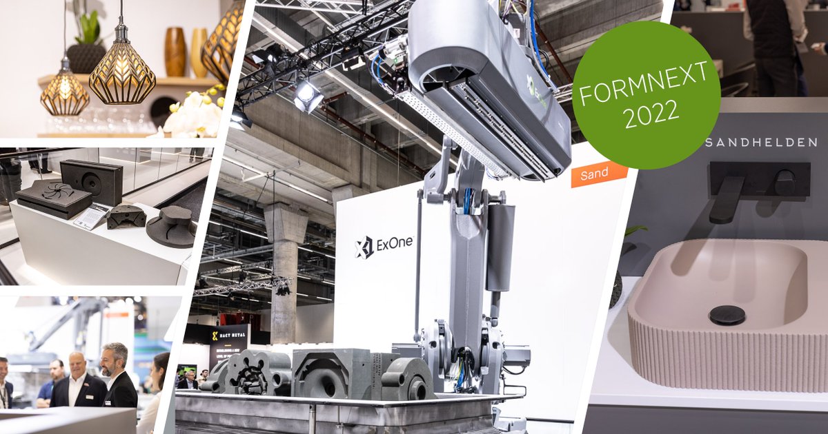 ExOneCo's tweet image. #FlashbackFriday It’s been several months since #formnext2022 where sand 3D printing innovations were on display! Our team can’t wait to see you again in a few weeks at GIFA 2023 to discuss our digital casting technologies Stop by to visit us in Düsseldorf, Germany Hall 12/C02