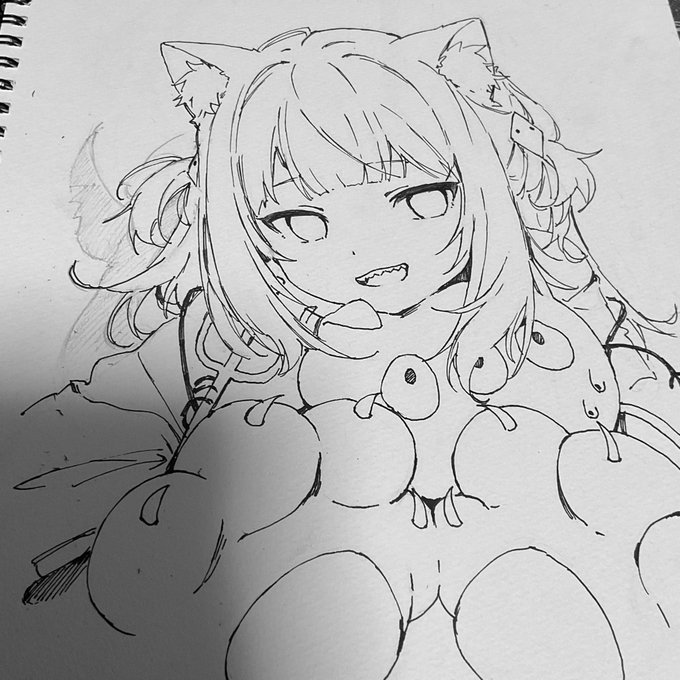 線を描いてます