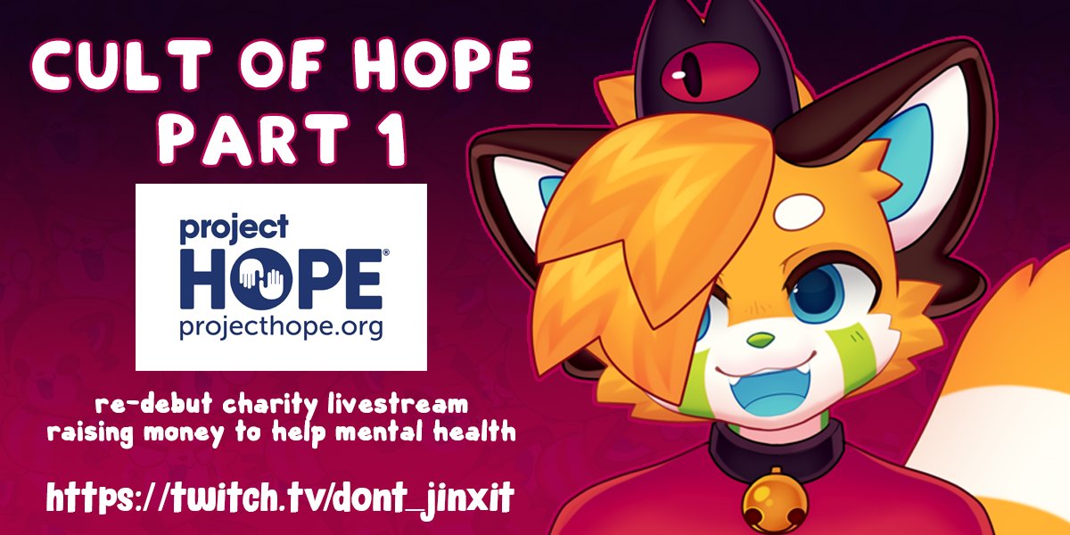 Cult of HOPE Charity Strem Part 1!  twitch.tv/dont_jinxit

Donate here!
tiltify.com/@dont-jinxit/c…