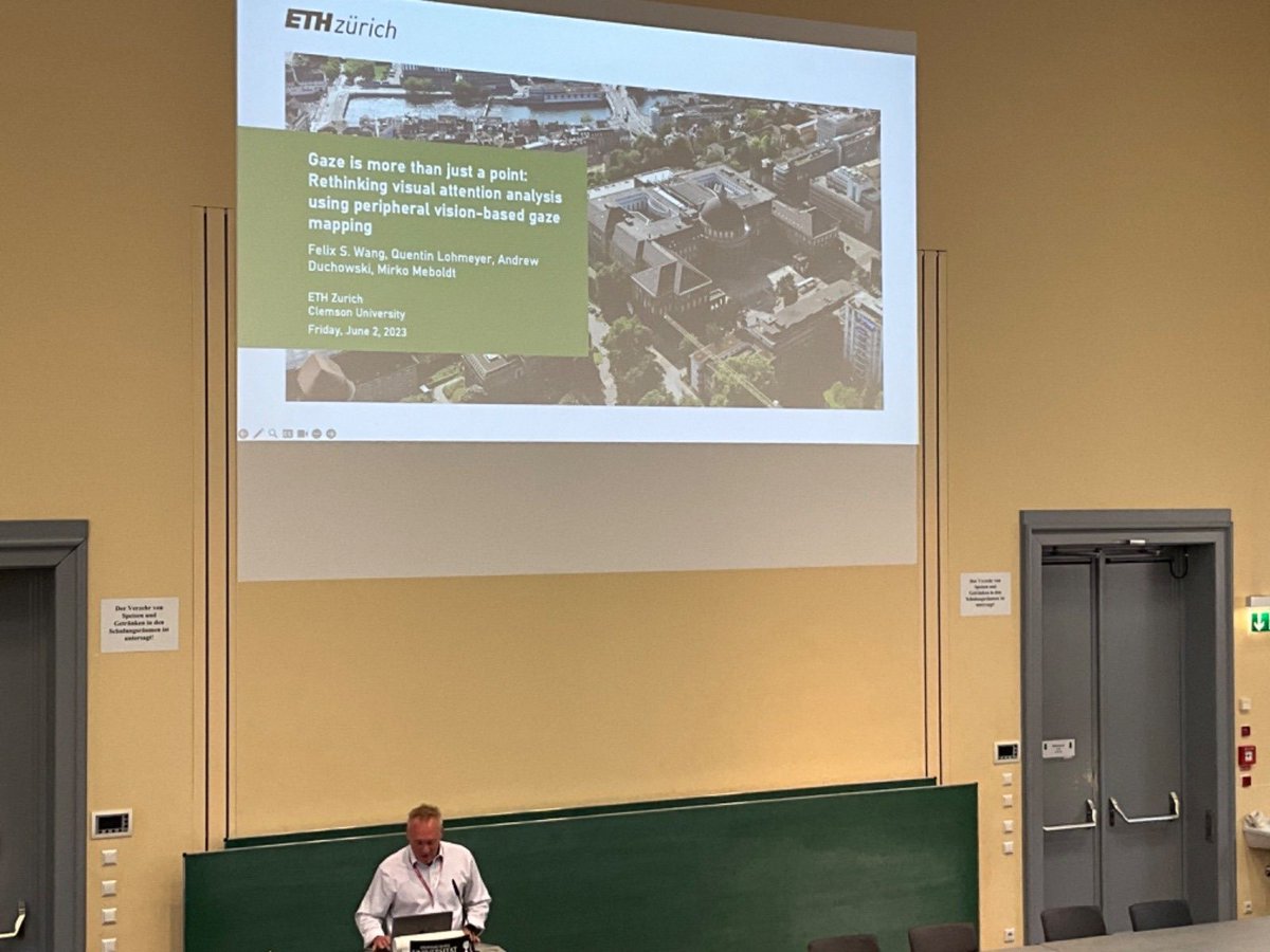 atduchowski's tweet photo. Presenting Felix Wang’s best @vis_etvis paper at @ETRA_conference 2023. https://t.co/I2sRmkKCF9