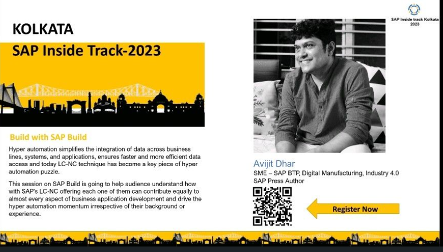 sitKolkata23's tweet photo. Welcoming @avijitdhar24, next speaker @sitKolkata23 
More details in the link:
https://t.co/UDlqs85Pgx
@gangadharansind @maheshk_p @Vasavi_Rongali @anzieee @findingabhi @_pvn_pavan @Pradipto_Kumar @saplabsindia @sappress @IBM @arodekGlobal @LincLimited @SAPCommunity 
#sitKOL #SAP https://t.co/Or5Ml2bAF4