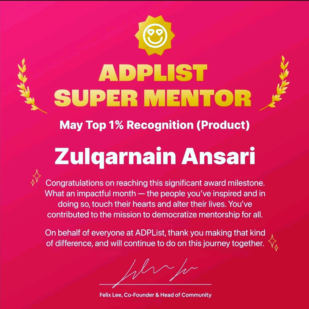 dzign's tweet photo. Honored to receive the prestigious Super Mentor Award, grateful for the opportunity to guide and inspire the next generation of leaders.

 #SuperMentor #Grateful #Inspiration #UXStrategist #HumanCentredDesign #Mentorship #ZulqarnainAnsari #Lahore #Pakistan https://t.co/AayKGqcKyC
