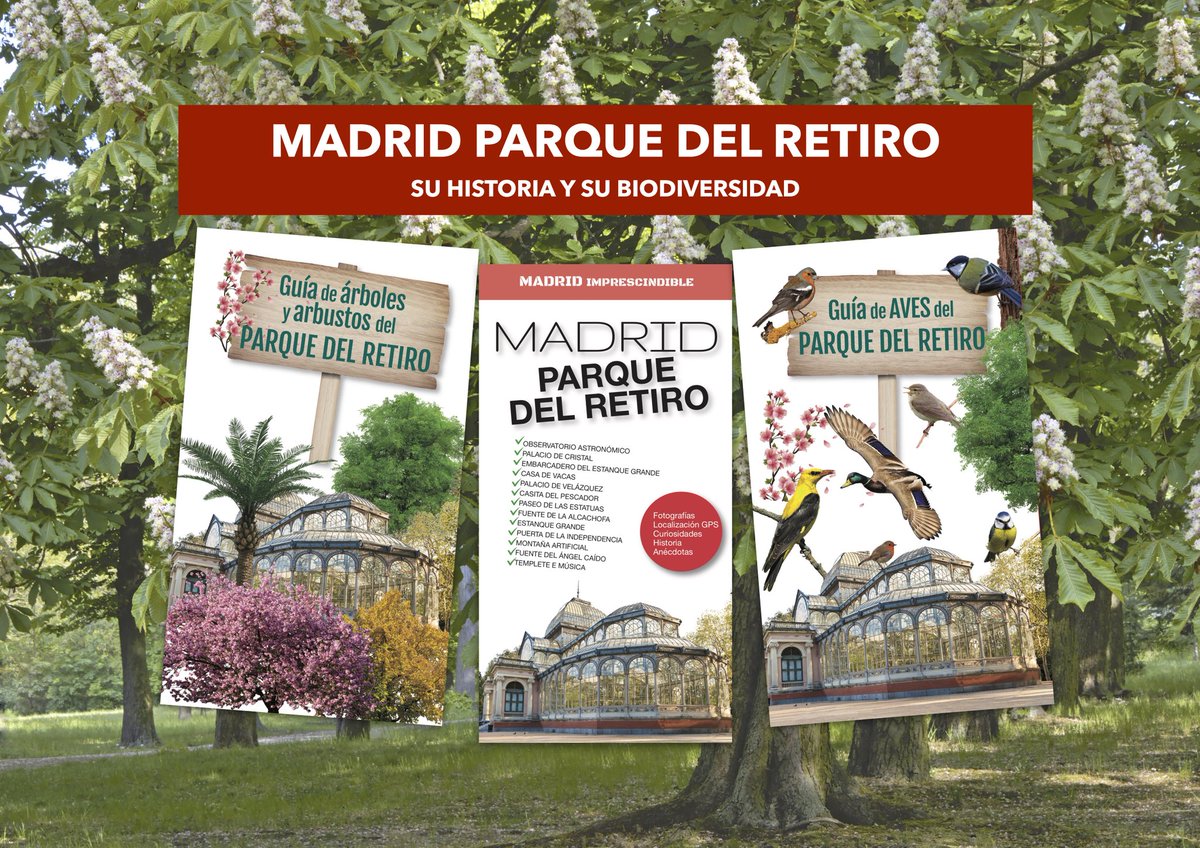 El parque más emblemático e internacional de Madrid, ahora en tres guías para conocerlo a fondo #naturaleza #FeriaDelLibroMadrid #FeriaDelLibro #botanica #arboles #plantas #aves #Madrid #libros #LibrosRecomendados 
<a href="/_ElRetiro/">El Parque del Retiro</a> <a href="/RJBOTANICO/">REAL JARDÍN BOTÁNICO</a> <a href="/bpmmadrid/">Bibliotecas Ayuntamiento de Madrid</a> <a href="/LibrosCMadrid/">Bibliotecas▪️Comunidad de Madrid</a>