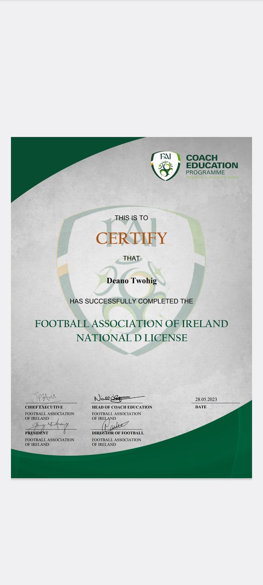 National D Licence ✅️🫡
Thank you @cotts_john @FAICork @FAICoachEd @FAIreland