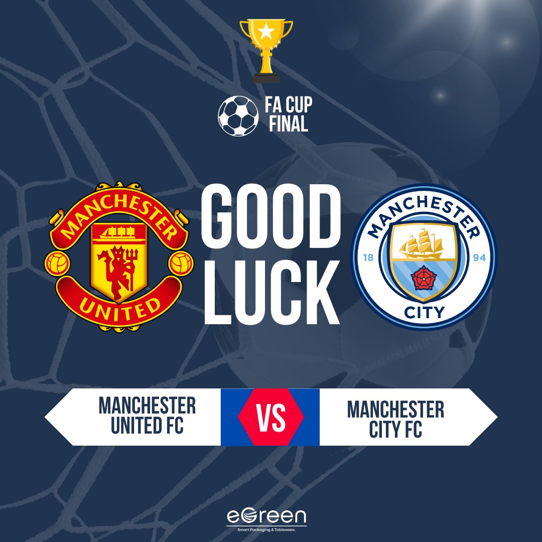 egreen_uk's tweet photo. โฝ Good luck to both teams today in the #facupfinalday
๐
#mufc #mcfc #skyblue #red #manchester #north #football #soccer #cupfinalday #facupfinal https://t.co/NuB7JWab2P