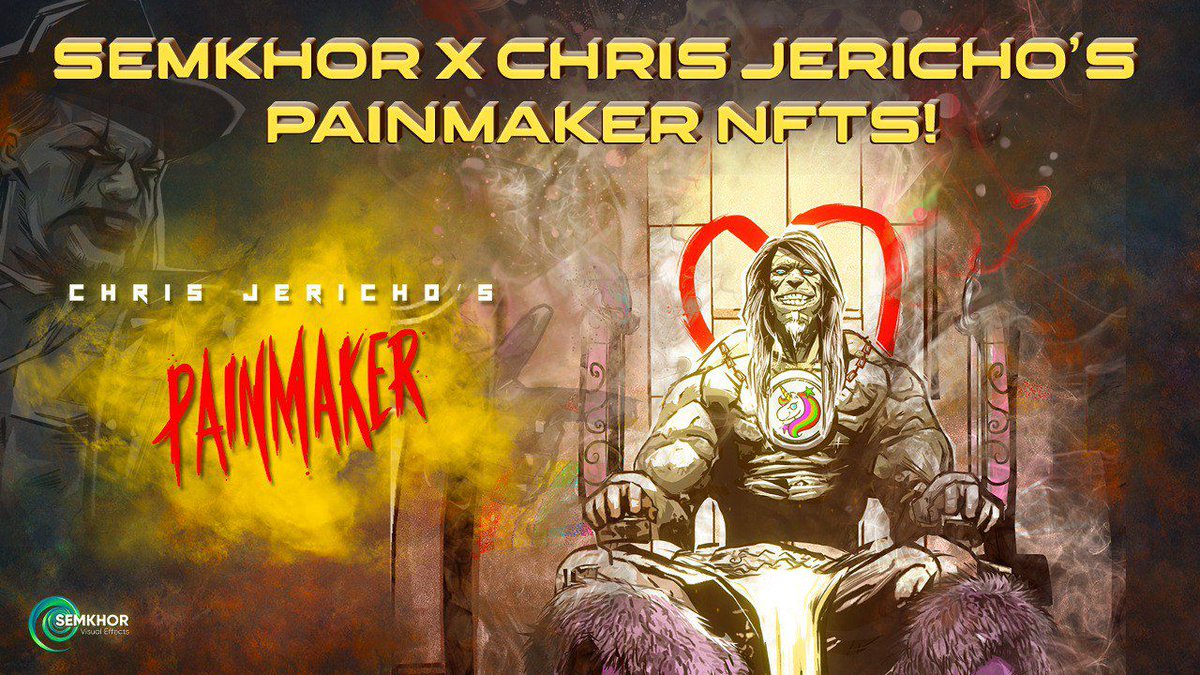 $100 ~ 48 HOURS 🐗🐽

($50)
-RT & Follow @PainmakerProj 

(+$50)
-Join Discord 👇 (verify + proof)
discord.gg/tDGEnPWd

-------------------
Semhkor collaborates with Chris Jericho to create a graphic novel universe with Painmaker NFTs!

Explore the cosmic battle between…