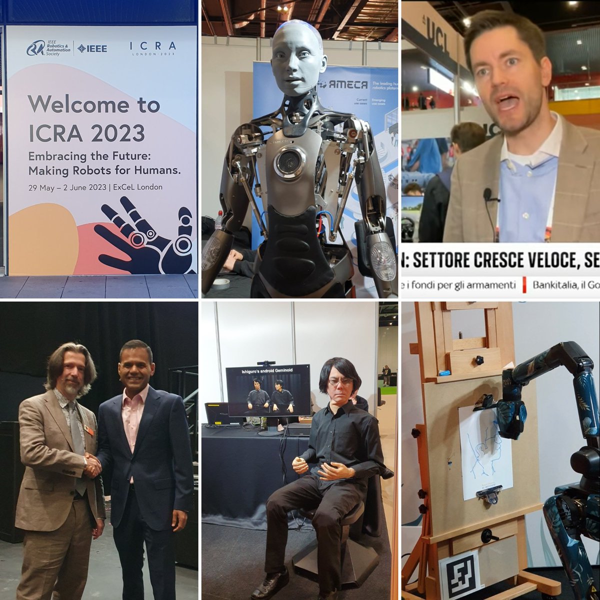 Excited to have finally welcomed #ICRA2023 to London!
After winning the bid 7 years ago, it was inspiring to see thousands of robotics experts gathering at @ExCeLLondon. 
Congratulations to @KasparAlthoefer  @H_Wurdemann and @TFILodestar for an amazing congress!
@ieee_ras_icra