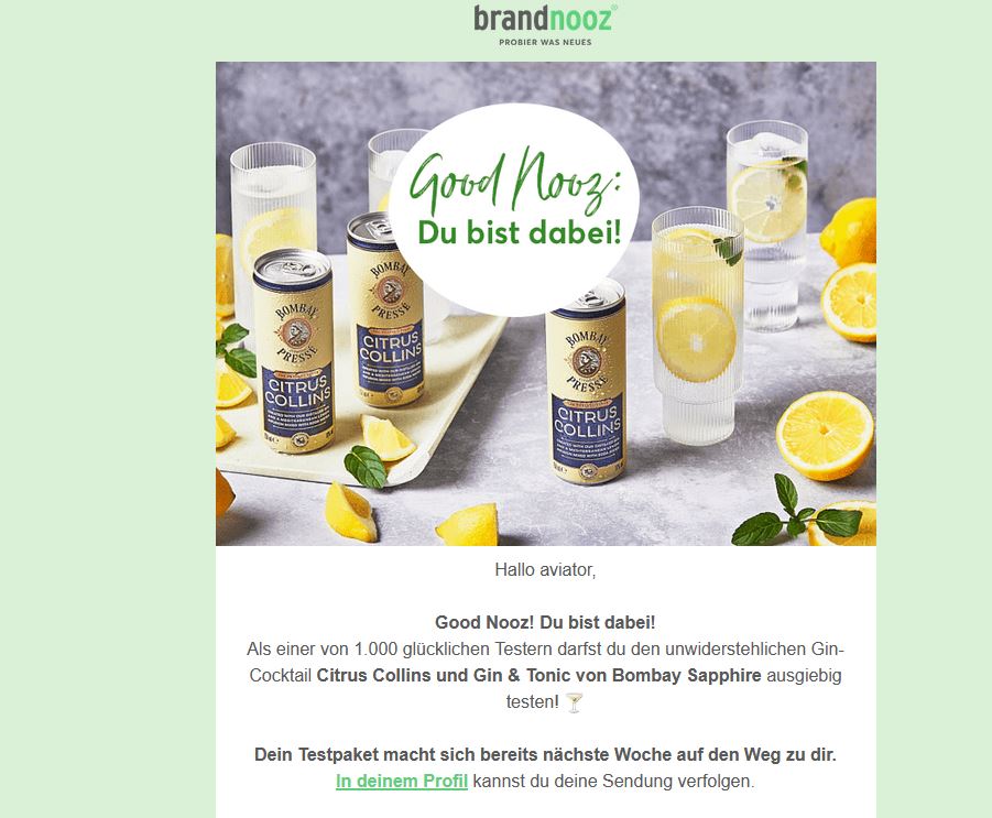 dhawalgupta11's tweet image. [Werbung]
Juhuuuuu, ich bin dabei und dank @brandnooz  @bombaysapphirede durfte ich die  Gin-Cocktail Citrus Collins und Gin &amp;amp; Tonic von Bombay Sapphire  testen
#BombayCitrusCollinsbrandnooz #BombayCitrusCollins #BOMBAYSAPPHIRE #BombayCitronPresse #brandnooz #brandnoozprodukttest