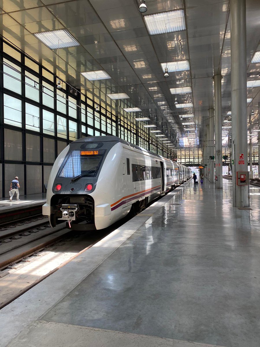 Cadiz Station, very light &amp; modern #Cadiz #railway #rail #railwaystation #Spain