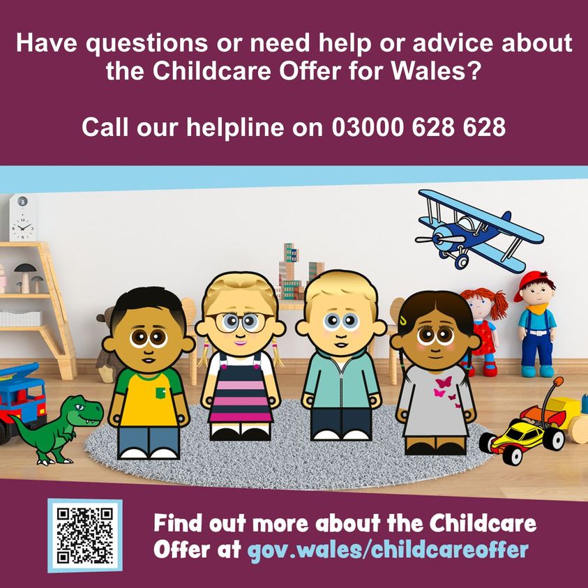 Know someone whose little one will be turning 3 sometime soon? Make sure that they know about the Childcare Offer for Wales!

If eligible, they could receive up to 30 hours of funded early education and childcare a week, for up to 48 weeks of the year.
gov.wales/childcare-offe…