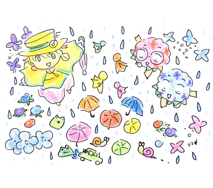 「傘 水滴」のTwitter画像/イラスト(新着)｜3ページ目