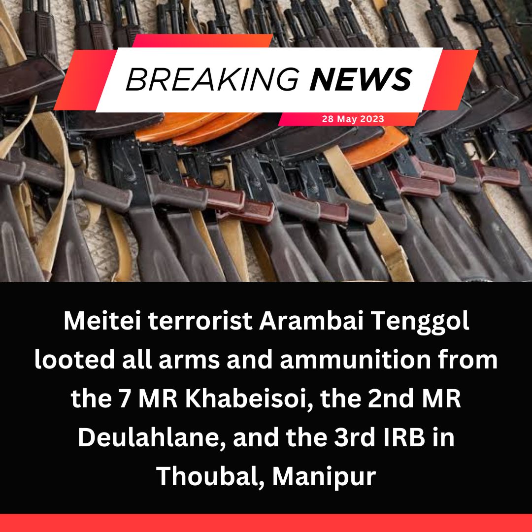 NelThangvung's tweet image. #PRESIDENT_RULE
#SeparateAdministration4Tribals  The central gov't must take rigid action on the police personnel responsible for handing over the State weapons to Meitei Mobs.
@adgpi @kuldip_sindhu @BSF_India @crpfindia @Paul_Koshy @aprajitanefes @HansrajMeena @TribalArmy