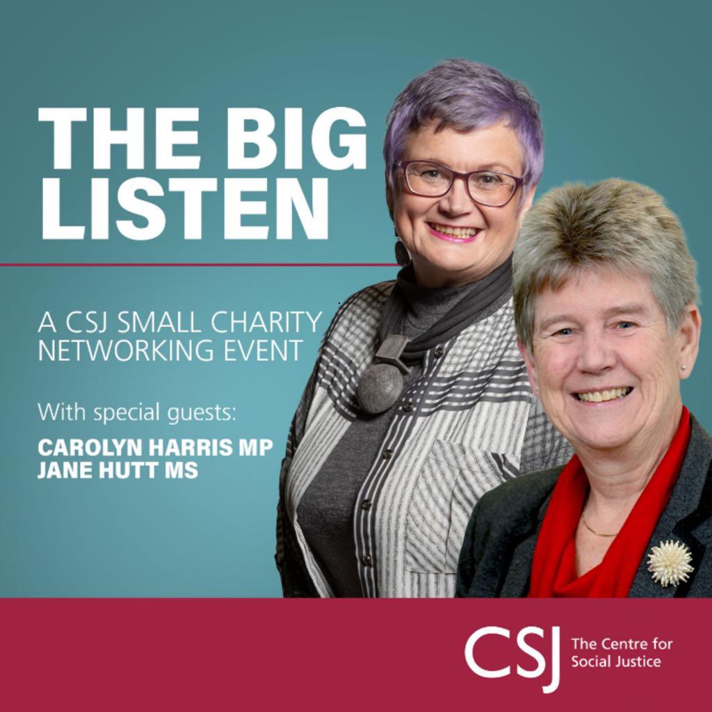 Putting #Wales back on the map. 75% say Britain is broken. Today @csjthinktank hosts a #BigListen 100 poverty fighting charities share their experiences from the frontlines. We are bringing their voices to the corridors of power. Together we will make lives better.