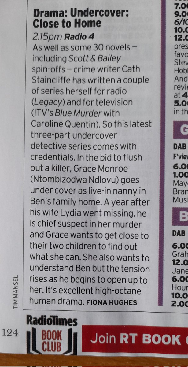 Lovely to find this in <a href="/RadioTimes/">Radio Times</a> ! Close to Home starts Thursday.