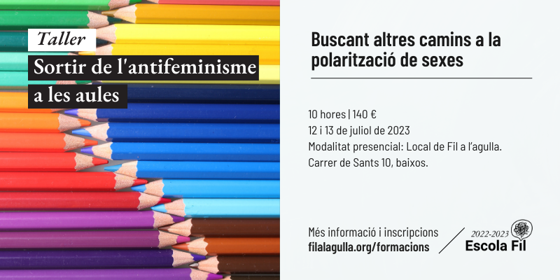 Filalagullacoop's tweet photo. 🔴Creix l'antifeminisme a les aules, repte social que necessita la creativitat col·lectiva per cercar solucions sostenibles. Com guanyem consciència sobre dinàmiques d'opressió i discriminació sense augmentar la polaritat?
Impulsem iniciativa formativa👇🏽
https://t.co/oBfwoWO2OT https://t.co/7f14fUxpmp