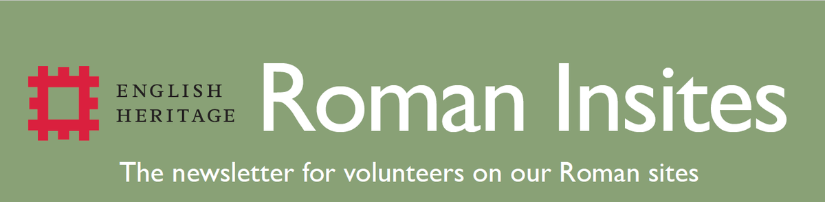 #VolunteersWeek2023 #heritagevols
Newsletter developed by Francis Grew, editor #volunteer for free sites West inspires contributions from volunteers across the country; connecting &amp; celebrating volunteers &amp; employees who provide support on &amp; behind scenes at our Roman Sites