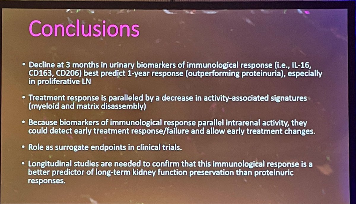 Lupus Hub (@lupus_hub) on Twitter photo CONGRESS #EULAR2023 | <a href="/andreafava/">Andrea Fava</a> presented data on urinary biomarker levels at 3 months predicting treatment response at 12 months. CD206, CD163 and IL16 better predict treatment response in proliferative LN than proteinuria.
#Lupus #lupusnephritis CONGRESS #EULAR2023 | <a href="/andreafava/">Andrea Fava</a> presented data on urinary biomarker levels at 3 months predicting treatment response at 12 months. CD206, CD163 and IL16 better predict treatment response in proliferative LN than proteinuria.
#Lupus #lupusnephritis