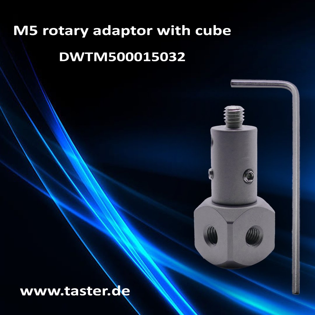 itp_gmbh's tweet image. We present our "Product of the Month June" - M5 rotary adapter with cube:
- 5-way stylus holder: can hold up to any 5 styli with M5 thread
- Including rotation and axis alignment due to integrated rotating piece
Advantages:
- Weight-saving
- 2 in 1 cube and rotating piece