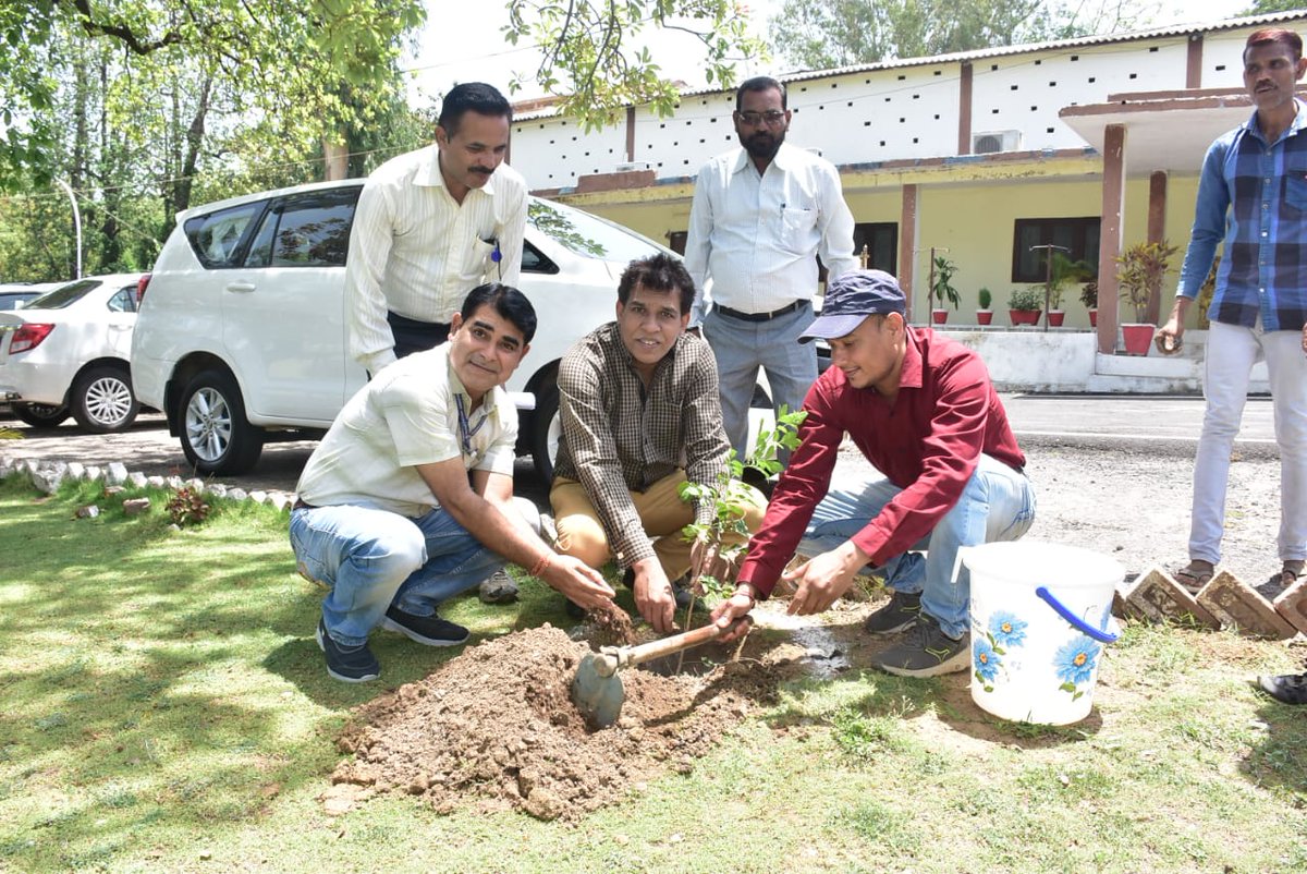 As part of outreach activities on #LifeforEnvironment to mark the #WorldEnvironmentDay2023 
Shri Ashok Gupta,Chief General Manager,Officers n employees of #VFJ participated in #Treeplantation on 1.6.23 for awareness n importance of trees in human life and save #environment.
#AVNL