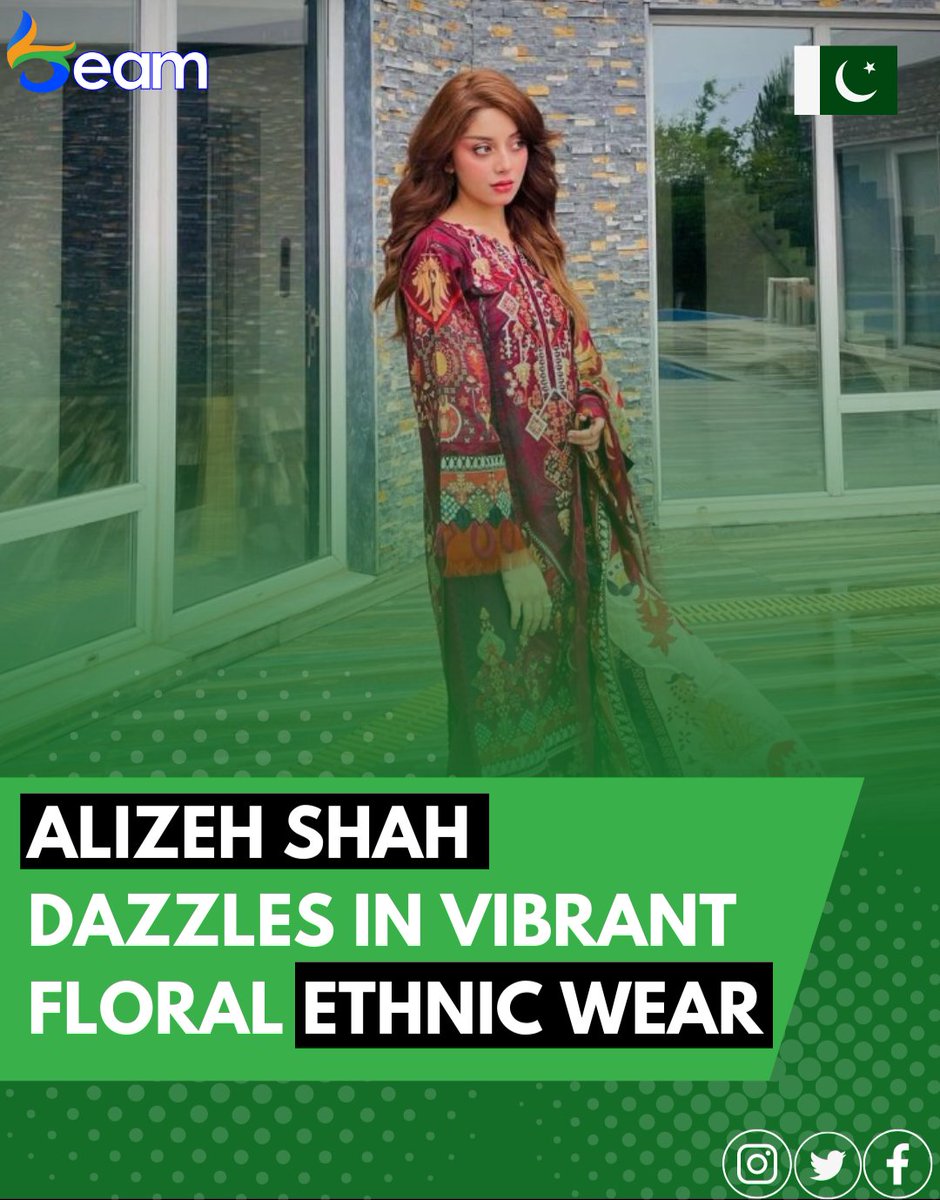 Radiant and resplendent in vibrant ethnic wear! 😍✨ Alizeh Shah enchants us with her flawless beauty and captivating charm. These stunning snaps are pure perfection! #FashionGoals #EthnicElegance #AlizehShah #Hollywood #Lollywoodnews