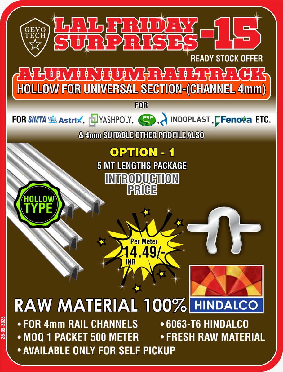 ⭐ Silicone Gun
⭐ Fischer N 8 x 100/60 S Fastener
⭐ L Bracket  
⭐ Aluminium Railtrack

#casementwindows #upvc #casementdoors #slidingdoors #slidinggate #pvcwindows #pvc #uPVCdoors #pvcdoors #upvcwindows #lalfriday #pvcdoors #windows #doors #hardware #summer #deal