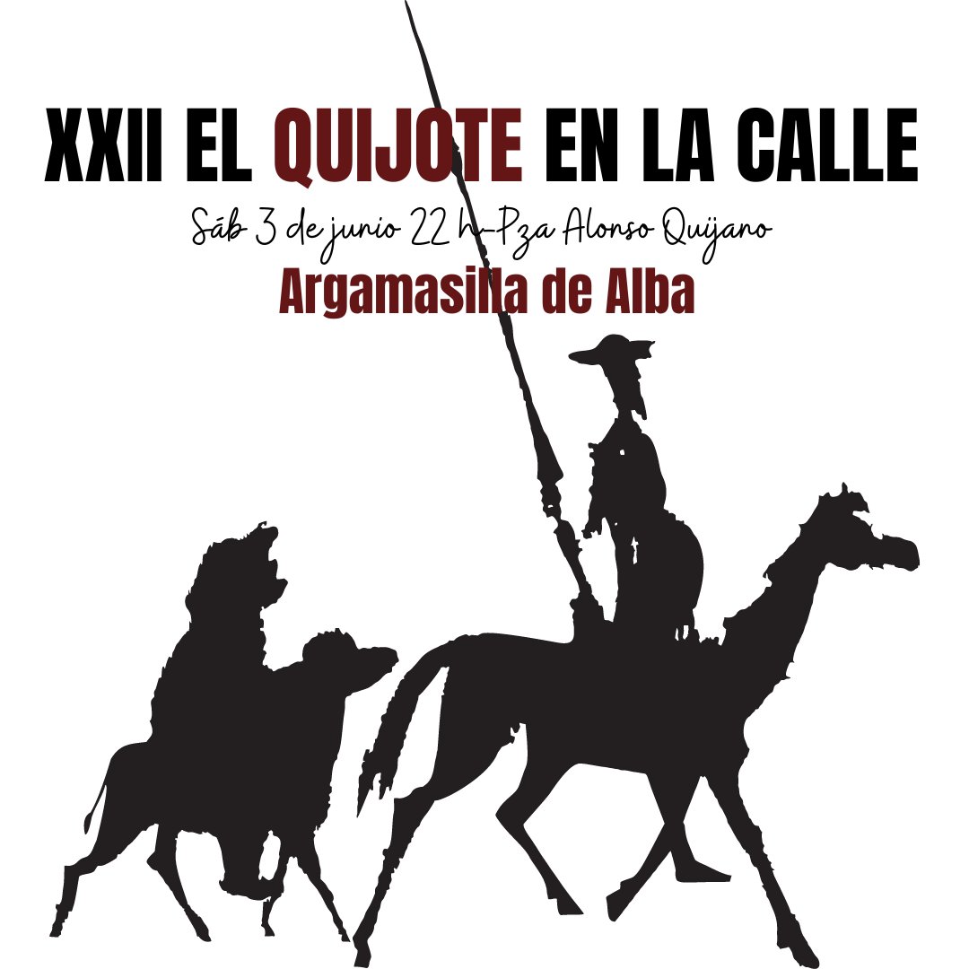 Viernes prometedor con planazo para el sábado noche en #ArgamasilladeAlba. Esta parada de la #RutadelVinodeLaMancha celebra la XXII 'El Quijote en la calle'. La excusa perfecta para acercarse a pasar un fin de semana lleno de #enoturismo, #patrimonio y #gastronomíamanchega .
