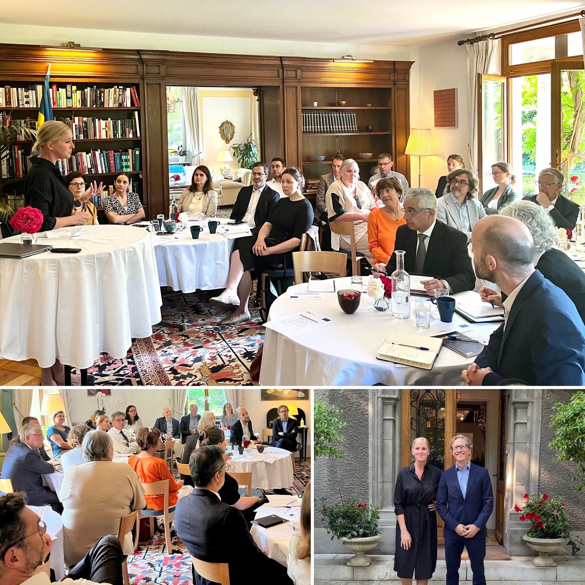 Quick stop in Geneva today -to talk about <a href="/wto/">WTO</a> &amp; why we (still) need to put out energy into multilateralism.

Honored to speak to all EU-countries WTO-ambassadors about the absolute necessity of business engagement. 
Thanks🙏🏻 <a href="/SweMFA_Anzen/">Mikael Anzén</a> for a superbe initiative!
<a href="/setradepolicy/">Swedish Trade Policy</a>