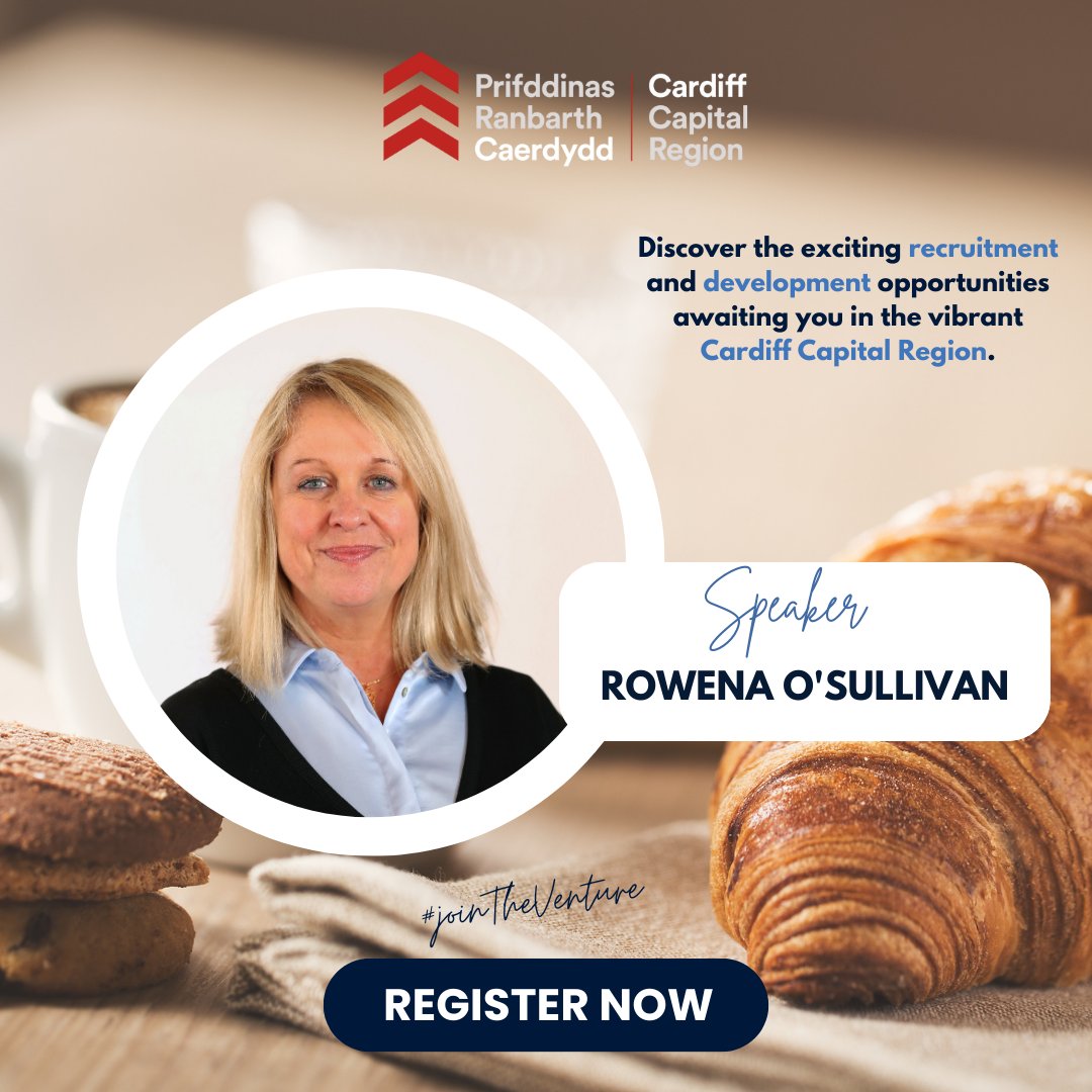 📢 Exciting News! We are thrilled to announce another incredible speaker for our upcoming Rise and Shine event! Join us in welcoming Rowena O'Sullivan, a renowned expert from @CardiffCapitalRegion 🌍💡
Register now: eventbrite.co.uk/e/rise-and-shi…

#digitalskills #sustainability #wales