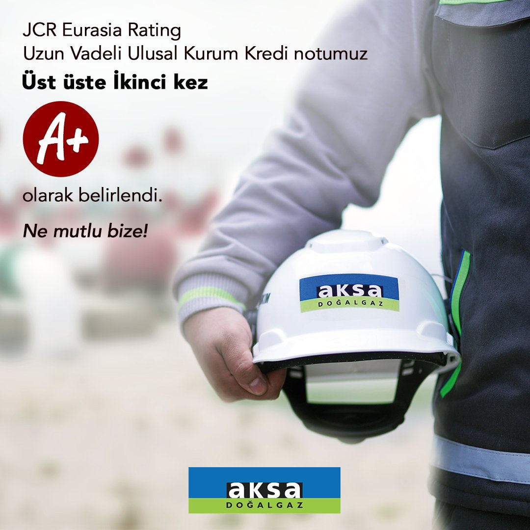 JCR Eurasia Rating tarafından gerçekleştirilen kredi derecelendirme süreci kapsamında Aksa Doğalgaz'ın Uzun Vadeli Ulusal Notu A+ olarak en yüksek notasyon olan yatırım yapılabilir seviyede belirlendi.